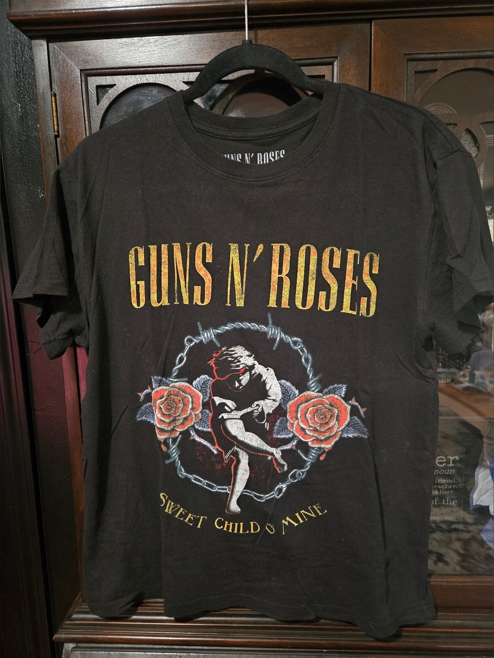 Women's Black Guns N Roses Graphic Tee - Sweet Child O' Mine